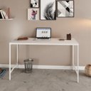 Ver imagem 1 de Escrivaninha Mesa Escritório Estilo Active 135cm Industrial Yescasa Branco