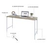 Escrivaninha Mesa Escritório Estilo Industrial 135cm Active Yescasa - 5