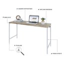 Ver imagem 5 de Escrivaninha Mesa Escritório Estilo Active 135cm Industrial Yescasa Marrom