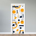 Ver imagem 1 de Adesivo de Porta - Abstrato Amarelo