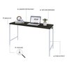 Escrivaninha Mesa Escritório Estilo Industrial 135cm Active Yescasa - 5