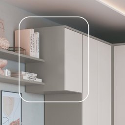 Modulo Aéreo 1 Porta 73cm X 39,5cm Elegance - 2