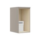 Ver imagem 4 de Modulo Aéreo 1 Porta 73cm x 39,5cm Elegance Cinza/Niquel/Blanc