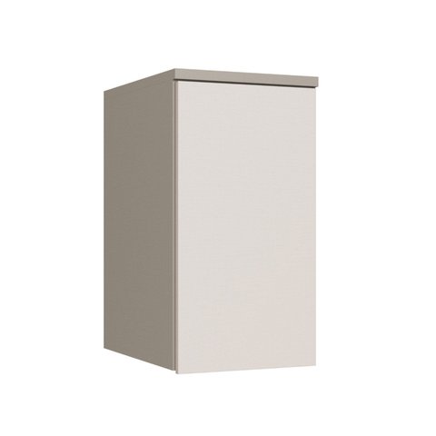 Modulo Aéreo 1 Porta 73cm x 39,5cm Elegance Cinza/Niquel/Blanc