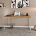 Ver imagem 1 de Escrivaninha Mesa Escritório Estilo Active 135cm Industrial Yescasa Marrom