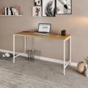 Ver imagem 7 de Escrivaninha Mesa Escritório Estilo Active 135cm Industrial Yescasa Marrom