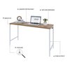 Escrivaninha Mesa Escritório Estilo Industrial 135cm Active Yescasa - 5