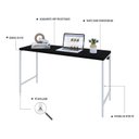 Ver imagem 5 de Escrivaninha Mesa Escritório Estilo Active 135cm Industrial Yescasa Preto