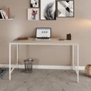 Ver imagem 1 de Escrivaninha Mesa Escritório Estilo Active 135cm Industrial Yescasa Branco