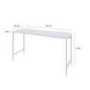 Ver imagem 3 de Escrivaninha Mesa Escritório Estilo Active 135cm Industrial Yescasa Branco