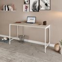 Ver imagem 7 de Escrivaninha Mesa Escritório Estilo Active 135cm Industrial Yescasa Branco