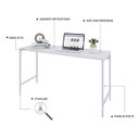 Ver imagem 5 de Escrivaninha Mesa Escritório Estilo Industrial 135cm Active Yescasa