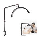 Ver imagem 1 de Luminaria Estetica Spa Meia Lua Arco 3 Tons Led Suporte Celular Mesa Salao de Beleza Maquiagem Manic