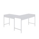 Ver imagem 6 de Escrivaninha Mesa Escritório em L Estilo Active 135cm Industrial Yescasa Branco