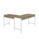 Ver imagem 6 de Escrivaninha Mesa Escritório em L Estilo Active 135cm Industrial Yescasa Marrom