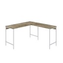 Ver imagem 2 de Escrivaninha Mesa Escritório em L Estilo Active 135cm Industrial Yescasa Marrom