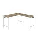 Ver imagem 2 de Escrivaninha Mesa Escritório em L Estilo Active 135cm Industrial Yescasa Marrom