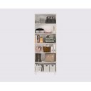 Ver imagem 4 de Multiuso / Armário Max 100% Mdp de 15mm 2 Portas com Pés em Madeira Puxadores Cromados e Chave Cor N