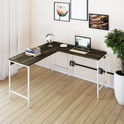 Mesa de Escritório em L Estilo Industrial 135x140cm Active - 1