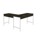 Ver imagem 6 de Escrivaninha Mesa Escritório em L Estilo Active 135cm Industrial Yescasa Marrom