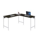 Ver imagem 4 de Escrivaninha Mesa Escritório em L Estilo Active 135cm Industrial Yescasa Marrom