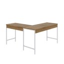 Ver imagem 6 de Escrivaninha Mesa Escritório em L Estilo Active 135cm Industrial Yescasa Marrom