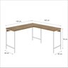 Escrivaninha Mesa Escritório em L Estilo Industrial 135x140cm Active - 3