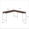 Escrivaninha Mesa Escritório em L Estilo Industrial 135x140cm Active - 3