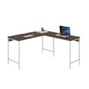 Ver imagem 4 de Escrivaninha Mesa Escritório em L Estilo Active 135cm Industrial Yescasa Marrom