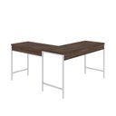 Ver imagem 6 de Escrivaninha Mesa Escritório em L Estilo Active 135cm Industrial Yescasa Marrom