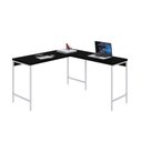 Ver imagem 4 de Escrivaninha Mesa Escritório em L Estilo Active 135cm Industrial Yescasa Preto