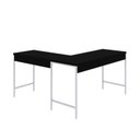 Ver imagem 6 de Escrivaninha Mesa Escritório em L Estilo Active 135cm Industrial Yescasa Preto