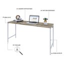 Ver imagem 5 de Escrivaninha Mesa Escritório Industrial 150cm Active Yescasa