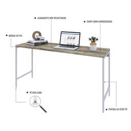 Escrivaninha Industrial 150cm Active Yescasa - 5
