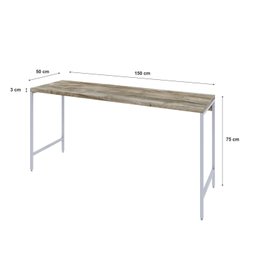 Escrivaninha Industrial 150cm Active Yescasa - 3