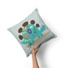 Kit com 4 Almofadas Infantil Personalizada Dino Numeral 45cm X 45cm - 4