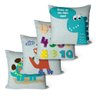 Kit com 4 Almofadas Infantil Personalizada Dino Numeral 45cm X 45cm - 1