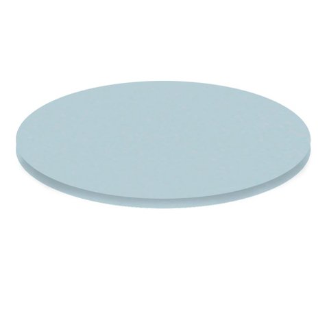Tampo Redondo 70 Cm (largura) P25 Pandin Mdp 2,50 Cm (altura) Cor Cinza