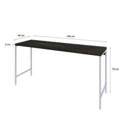 Escrivaninha Industrial 150cm Active Yescasa - 3