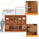Ver imagem 4 de Guarda Roupa Casal Everest Mdf 10 Portas 8 Gavetas e 9 Prateleiras Moderna Mobília