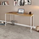 Ver imagem 7 de Escrivaninha Mesa Escritório Active 150cm Industrial Yescasa Marrom
