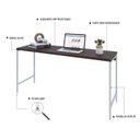 Ver imagem 5 de Escrivaninha Mesa Escritório Active 150cm Industrial Yescasa Marrom