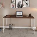 Ver imagem 1 de Escrivaninha Mesa Escritório Active 150cm Industrial Yescasa Marrom