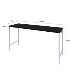 Escrivaninha Industrial 150cm Active Yescasa - 3