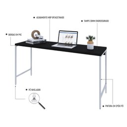Escrivaninha Industrial 150cm Active Yescasa - 5