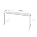 Ver imagem 3 de Escrivaninha Mesa Escritório Active 150cm Industrial Yescasa Branco