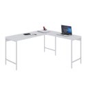 Ver imagem 4 de Escrivaninha Mesa Escritório em L Estilo Active 150cm Industrial Yescasa Branco