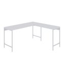 Ver imagem 2 de Escrivaninha Mesa Escritório em L Estilo Active 150cm Industrial Yescasa Branco