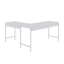Ver imagem 6 de Escrivaninha Mesa Escritório em L Estilo Active 150cm Industrial Yescasa Branco