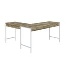 Ver imagem 6 de Escrivaninha Mesa Escritório em L Estilo Active 150cm Industrial Yescasa Marrom